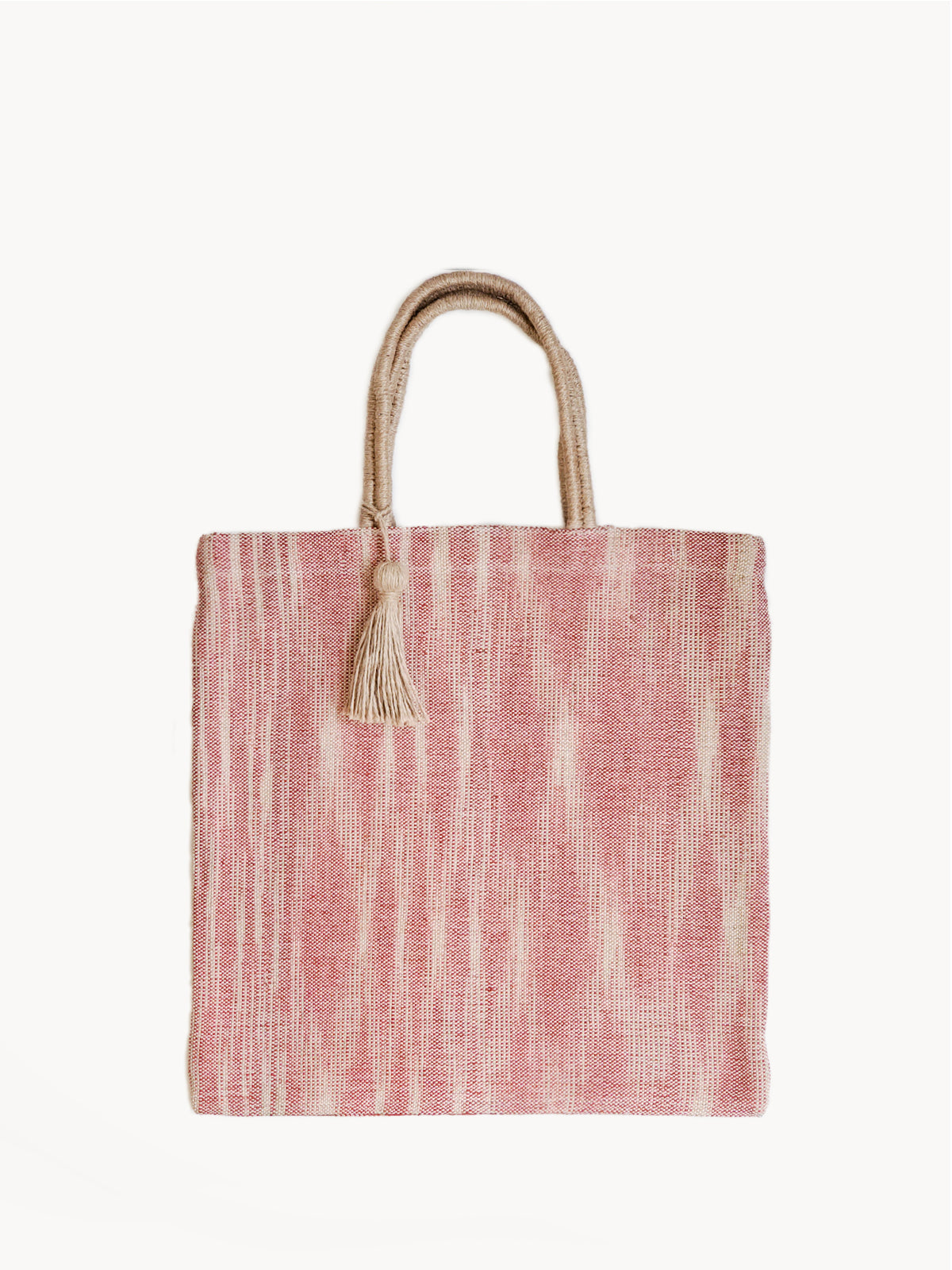 Nadi Jute Tote Bag - Red