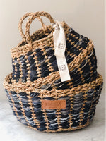 Load image into Gallery viewer, Daya Denim Foldable Basket
