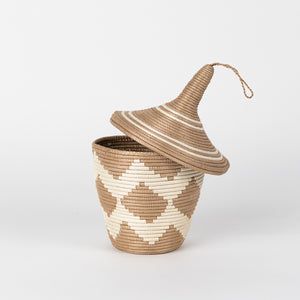 Sisal Peace Basket in Chevron