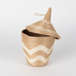 Load image into Gallery viewer, Sisal Peace Basket in Chevron
