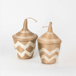 Load image into Gallery viewer, Sisal Peace Basket in Chevron
