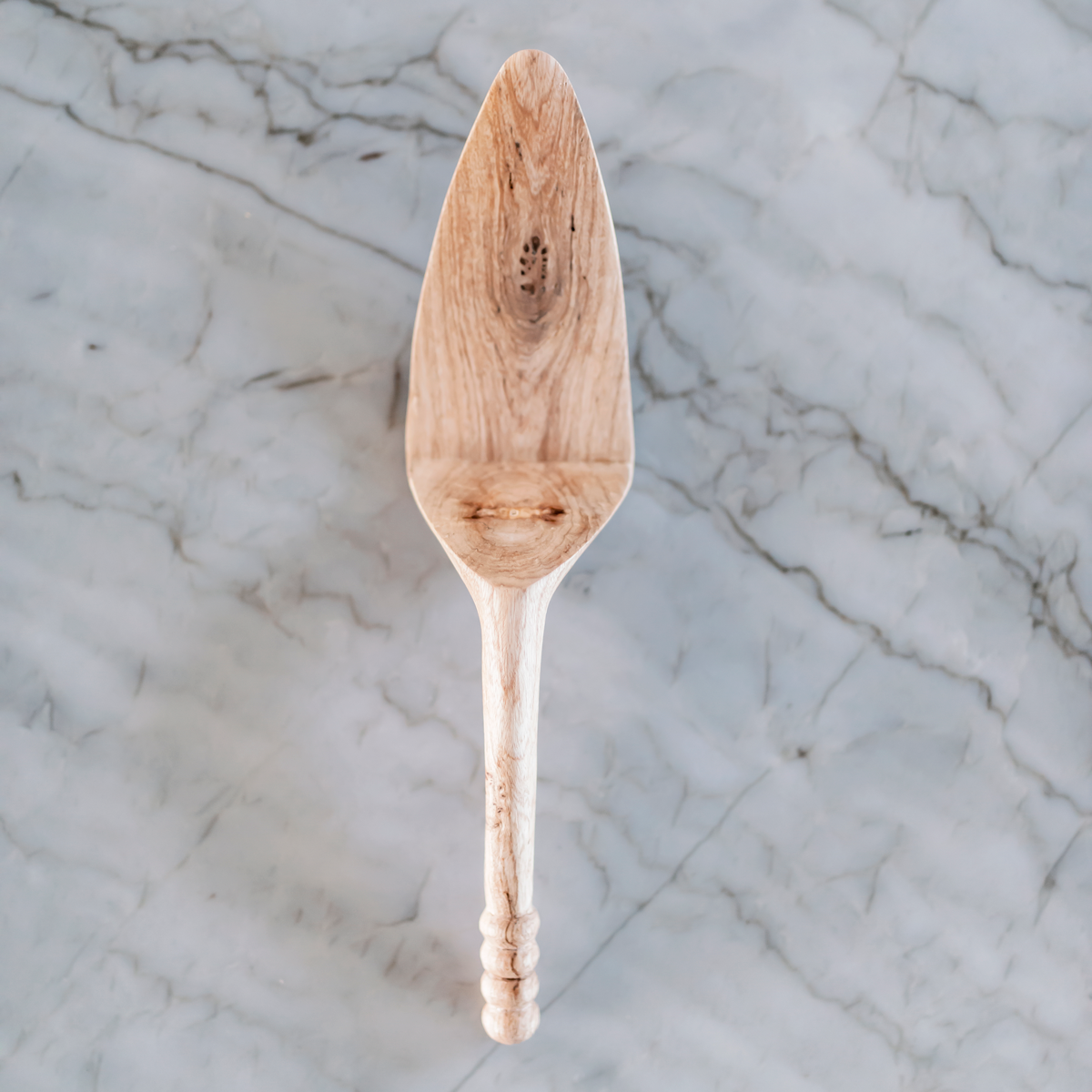 Hand Carved Wooden Spoon - Faye Pie Server