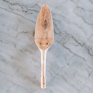 Hand Carved Wooden Spoon - Faye Pie Server