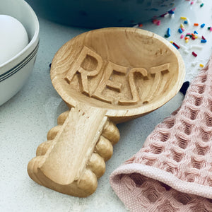 Hand Carved Cheryl Spoon Rest