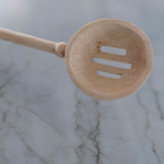 Load image into Gallery viewer, Hand Carved Wooden Spoon - Merideth Slotted Spoon
