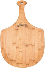 Load image into Gallery viewer, Premium Natural Bamboo Pizza Peel Paddle and Cutting Board (For Pizza, Fruit, Vegetables, Cheese)
