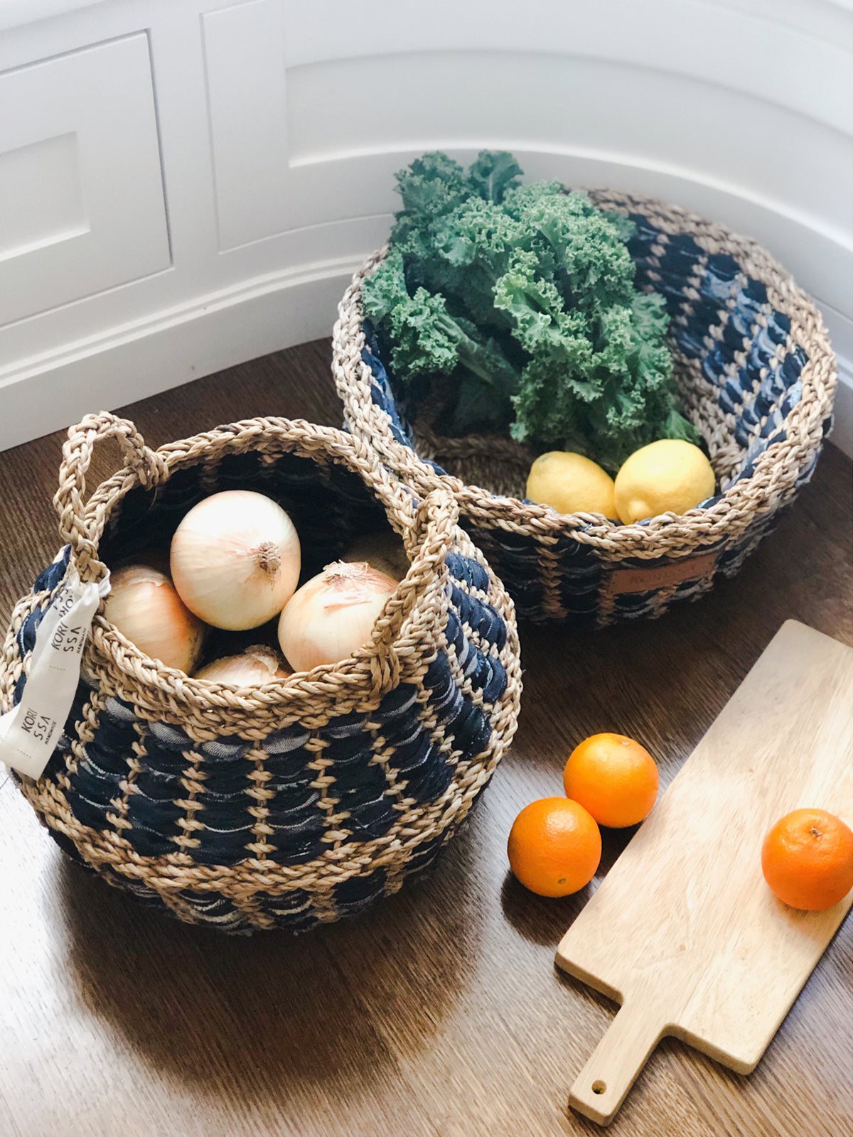 Daya Denim Foldable Basket