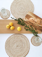 Load image into Gallery viewer, Kata Spiral Placemat - Natural (Set of 4)
