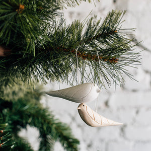 Hand-Carved Bird Ornament