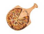 Load image into Gallery viewer, Premium Natural Bamboo Pizza Peel Paddle and Cutting Board (For Pizza, Fruit, Vegetables, Cheese)
