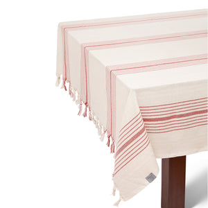 Kayseri Mediterranean Style Tablecloth Set + Napkins - Red