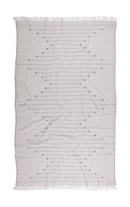 Connecting Dots Towel - Black & White