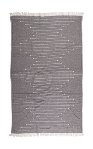 Connecting Dots Towel - Black & White