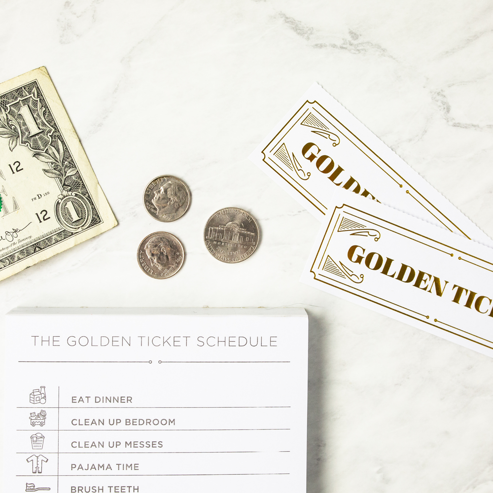 2 month Golden Ticket Chore Charts