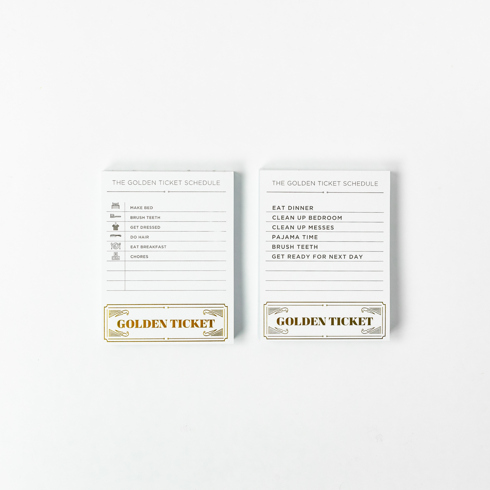 2 month Golden Ticket Chore Charts