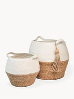 Load image into Gallery viewer, Agora Jar Basket - Natural (Set of 2)
