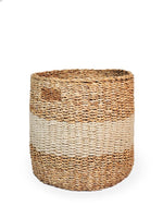 Load image into Gallery viewer, Savar Hamper Basket with Handle - Natural (Set of 3)
