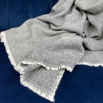 Load image into Gallery viewer, Charcoal Diamond Cashmere Throw
