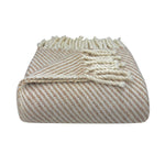 Load image into Gallery viewer, Chunky Camel Stripe Alpaca Throw
