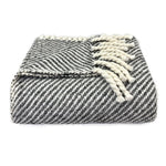 Load image into Gallery viewer, Chunky Black Stripe Alpaca Throw
