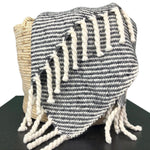 Load image into Gallery viewer, Chunky Black Stripe Alpaca Throw
