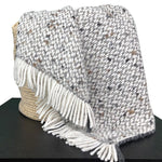 Load image into Gallery viewer, Chunky Gray Weave Alpaca Throw
