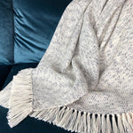 Load image into Gallery viewer, Heathered Gray Alpaca Throw
