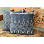 Load image into Gallery viewer, Indigo Ikat Pillow Cover
