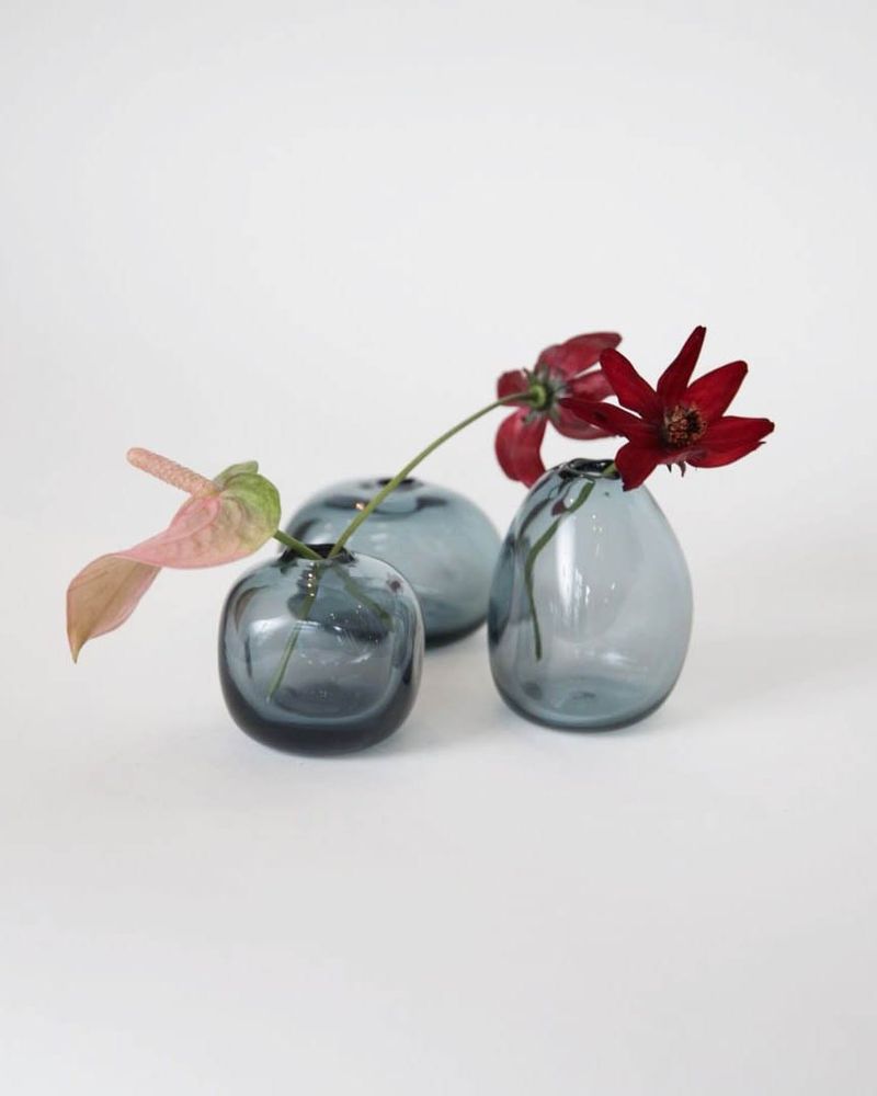 Trio of Kelly Bud Vases - Indigo