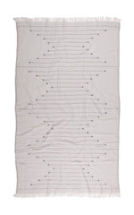 Load image into Gallery viewer, Connecting Dots Towel - Dusty Blush and White
