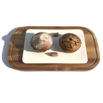 Load image into Gallery viewer, Acacia and Fine Porcelain Large serving set WL-555039
