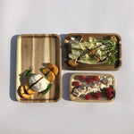 Load image into Gallery viewer, Acacia Serving rectangle tray / dish 6&quot; X 4&quot;
