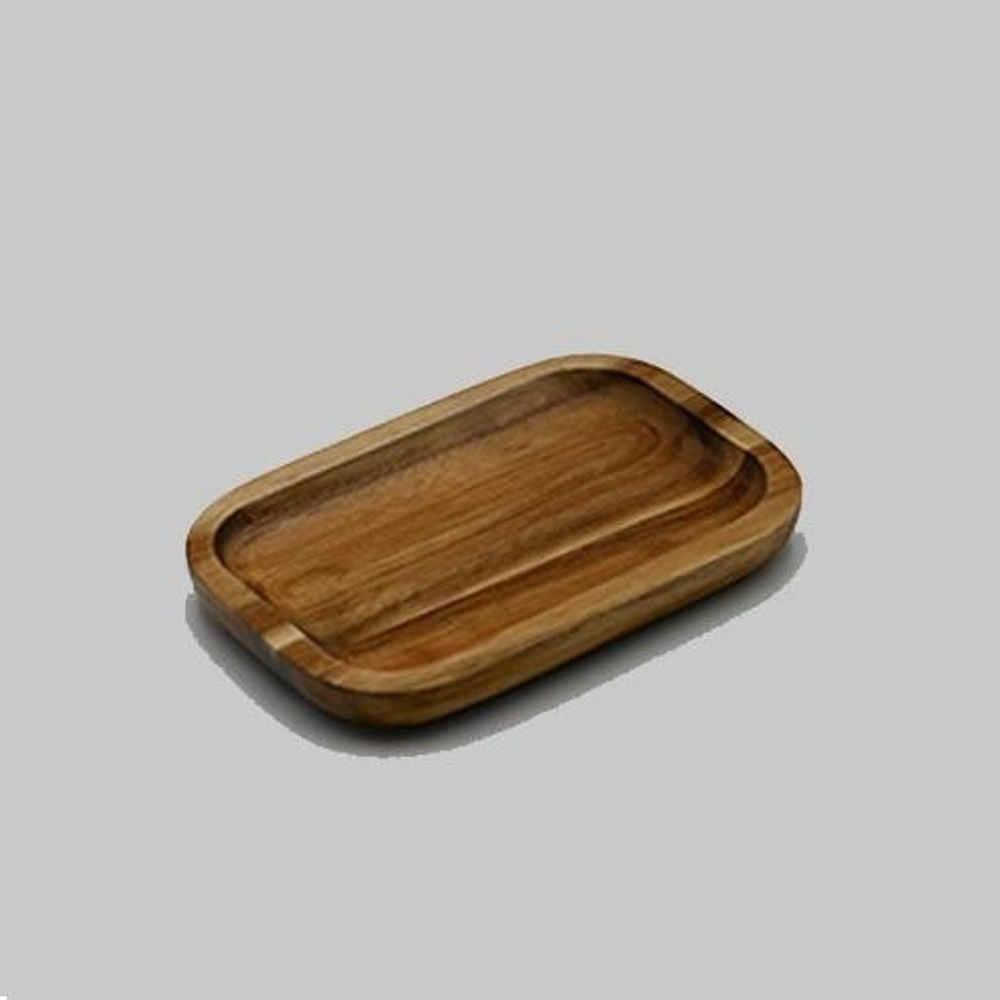 Acacia Serving rectangle tray / dish 6" X 4"