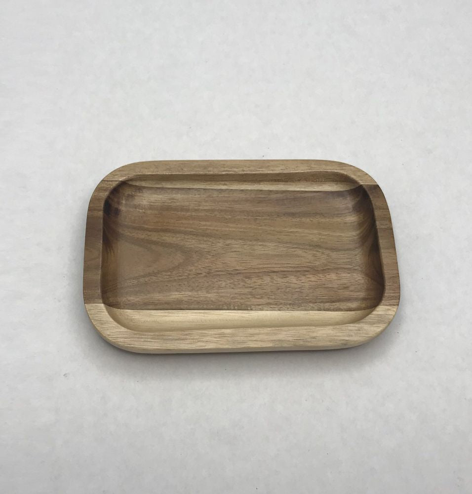 Acacia Serving rectangle tray / dish 6" X 4"