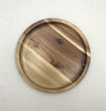 Load image into Gallery viewer, Acacia round Plate  Platter 8&quot; Diameter
