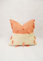 Load image into Gallery viewer, Diamond Guayaba Pink Pillow with Tassels
