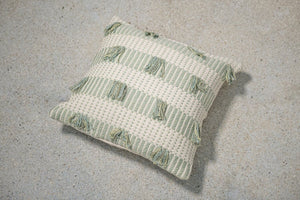 Striped Feijoa Green Pillow