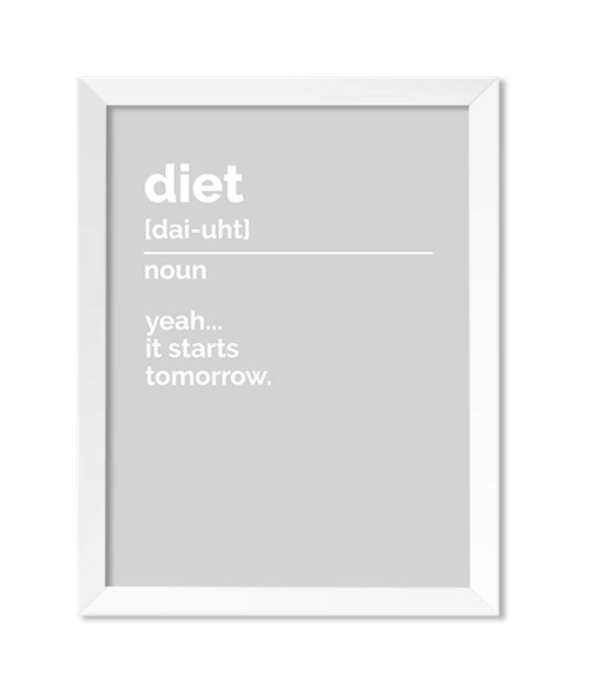 Diet Definition Art Print