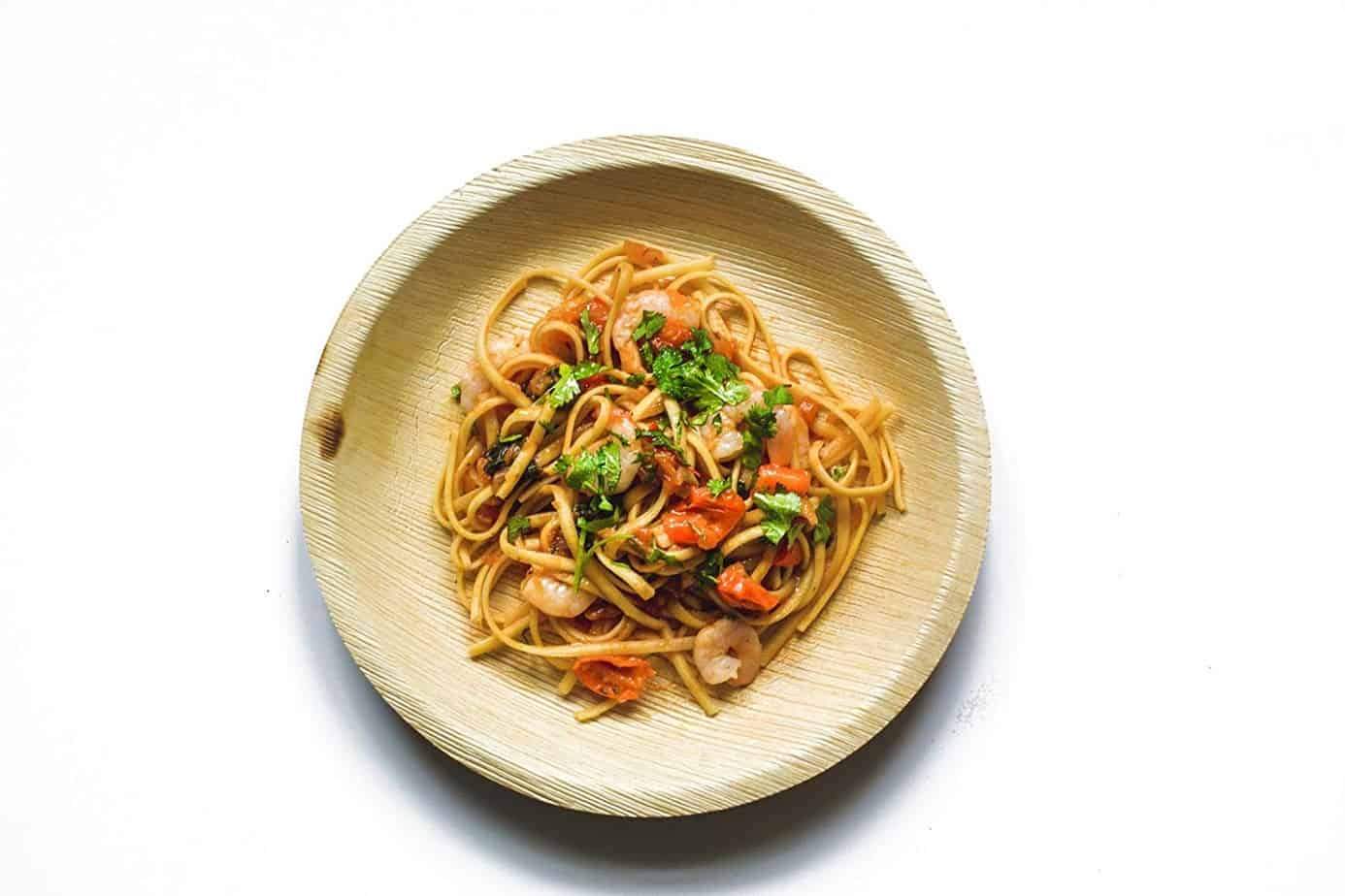 Palm Leaf Round Plates 8" Inch (Set of 25/50/100) - FREE US Shipping