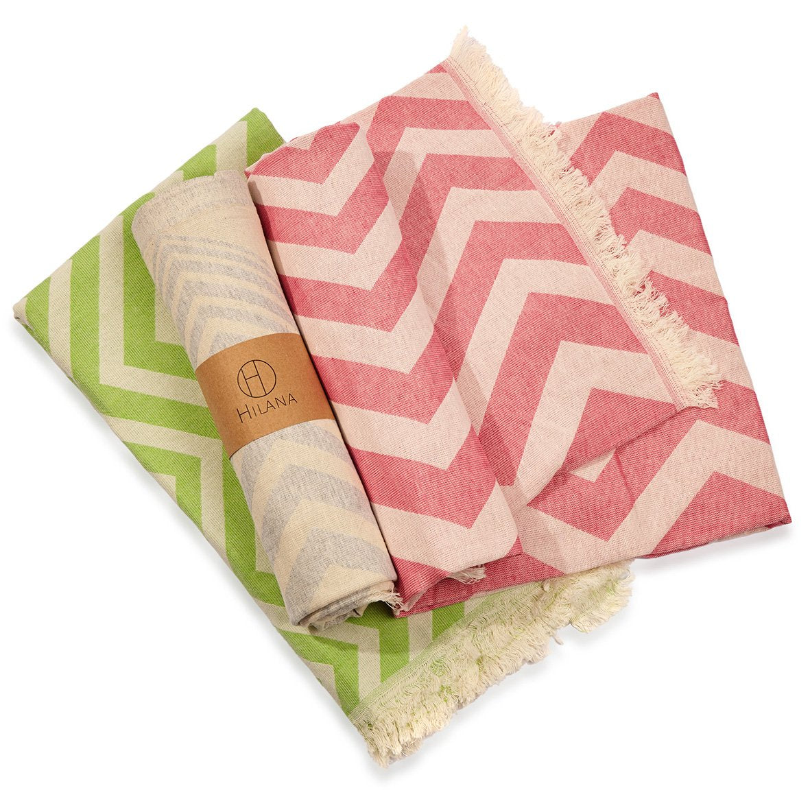 Mersin Eco-friendly Ultra Soft Chevron Towel - Green