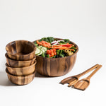 Load image into Gallery viewer, Soro  Large Salad Bowl with servers &amp; 4 Individuals
