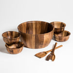 Load image into Gallery viewer, Soro Xtra Large Salad Bowl eith Servers &amp; 4 Individuals
