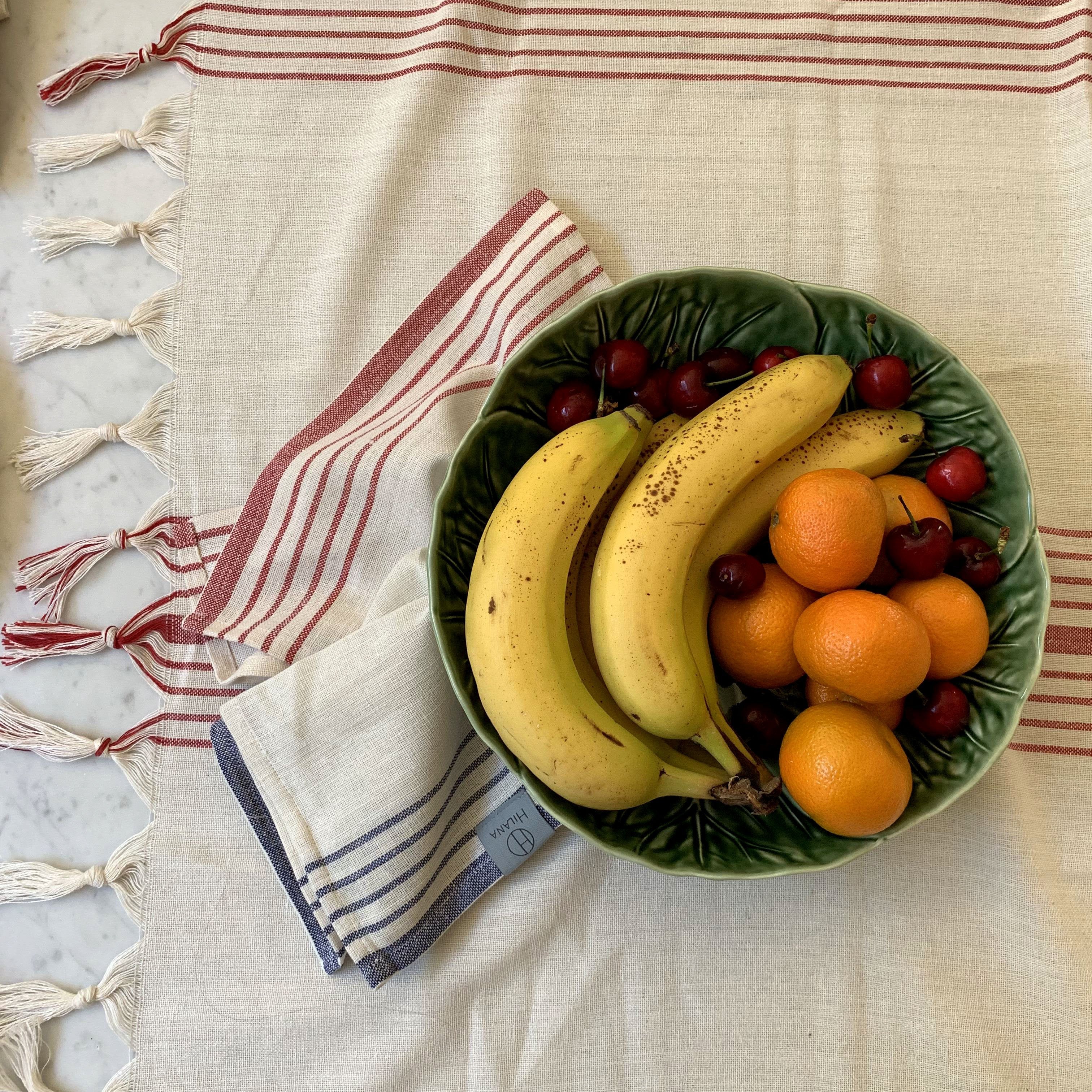 Kayseri Mediterranean Style Tablecloth Set + Napkins - Red